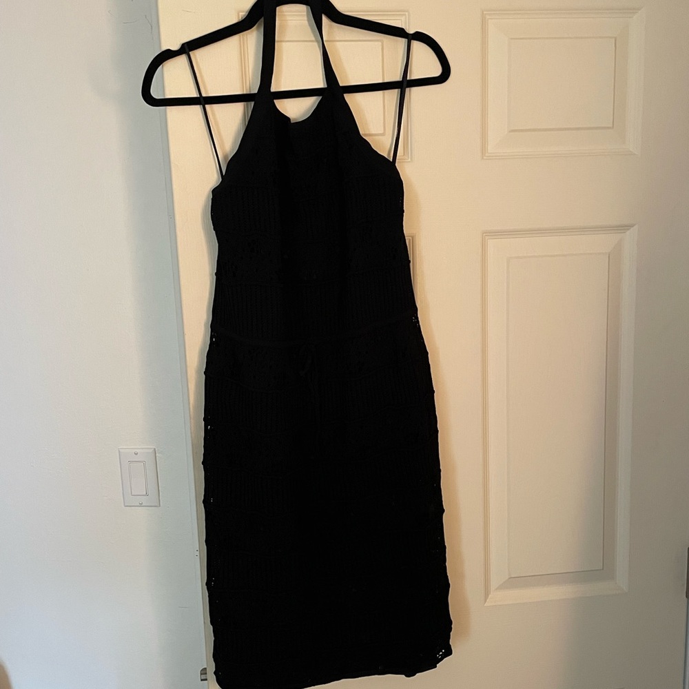 Black/blue halter dress from Rachel Roy